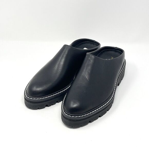 Jenni Kayne Black Leather Mules - Picture 1 of 11